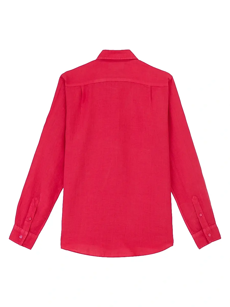 Vilebrequin Men's Long-Sleeve Linen Shirt | Thumbnail 3 Vilebrequin Men's Long-Sleeve Linen Shirt | Thumbnail 3
