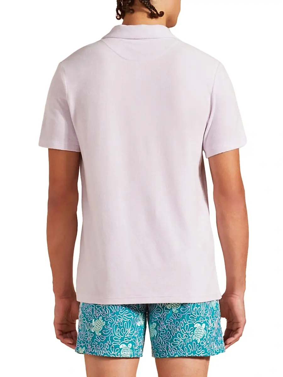 Vilebrequin Men's Terry Cloth Polo Shirt | Thumbnail 5 Vilebrequin Men's Terry Cloth Polo Shirt | Thumbnail 5