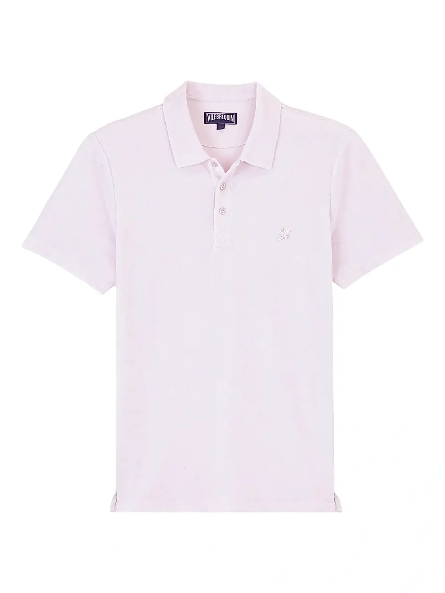 Vilebrequin Men's Terry Cloth Polo Shirt - Hortensia | Image 1 Vilebrequin Men's Terry Cloth Polo Shirt - Hortensia | Image 1