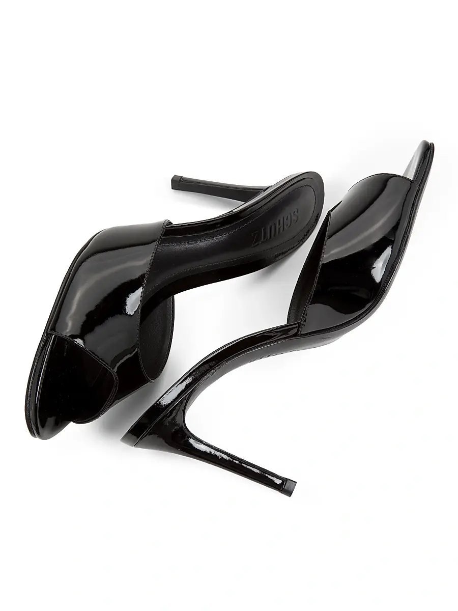 Schutz Women's Cloe 100MM Patent Leather Sandals | Thumbnail 6 Schutz Women's Cloe 100MM Patent Leather Sandals | Thumbnail 6
