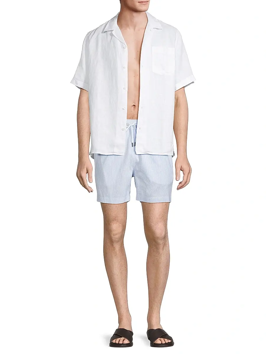Vilebrequin Men's Charli Linen Shirt | Thumbnail 2