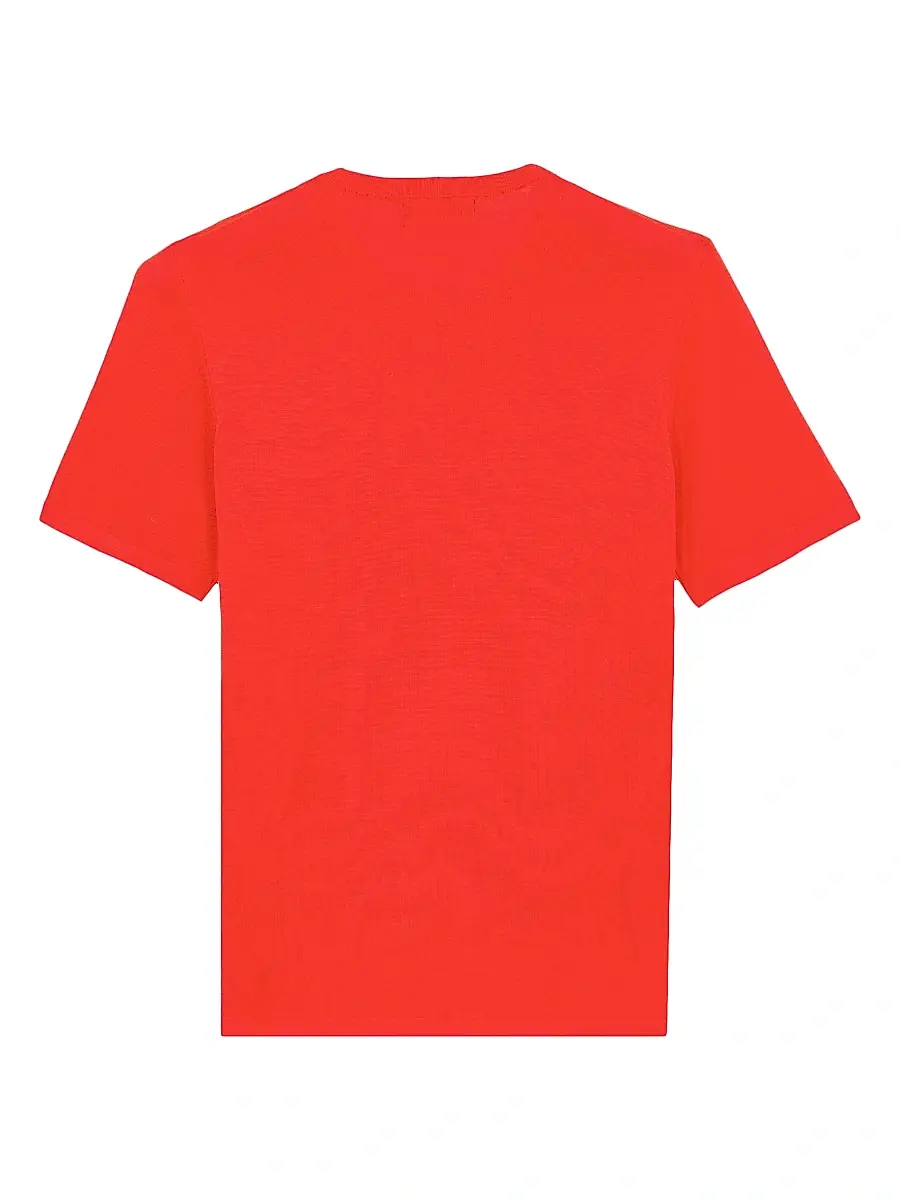 Vilebrequin Men's Big Turtle Silk & Cotton T-Shirt - Coquelicot | Thumbnail 3 Vilebrequin Men's Big Turtle Silk & Cotton T-Shirt - Coquelicot | Thumbnail 3