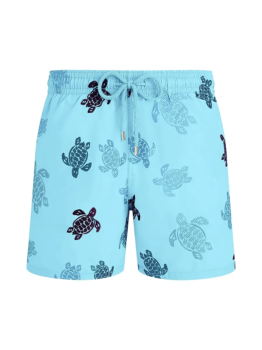 Vilebrequin Men's Turtle Rounds Swim Trunks - Santorin | Image 1 Vilebrequin Men's Turtle Rounds Swim Trunks - Santorin | Image 1