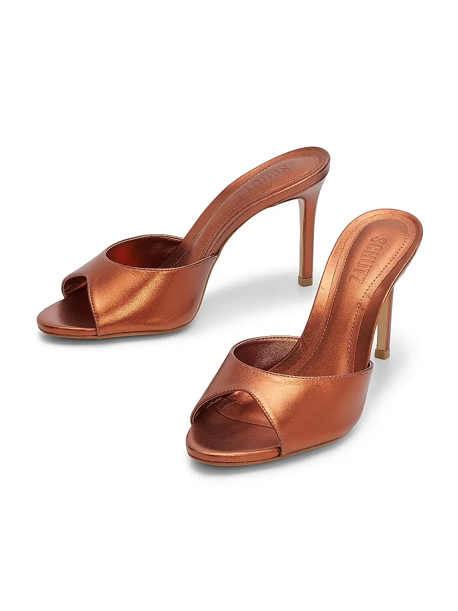 Schutz Women's Cloe 100MM Patent Leather Sandals | Thumbnail 2 Schutz Women's Cloe 100MM Patent Leather Sandals | Thumbnail 2
