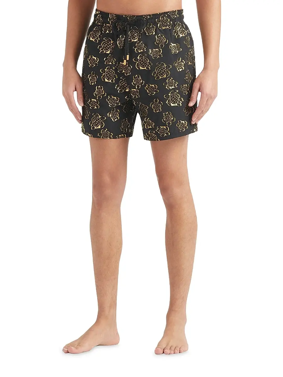 Vilebrequin Men's Metallic Jacquard Swim Shorts | Thumbnail 3 Vilebrequin Men's Metallic Jacquard Swim Shorts | Thumbnail 3