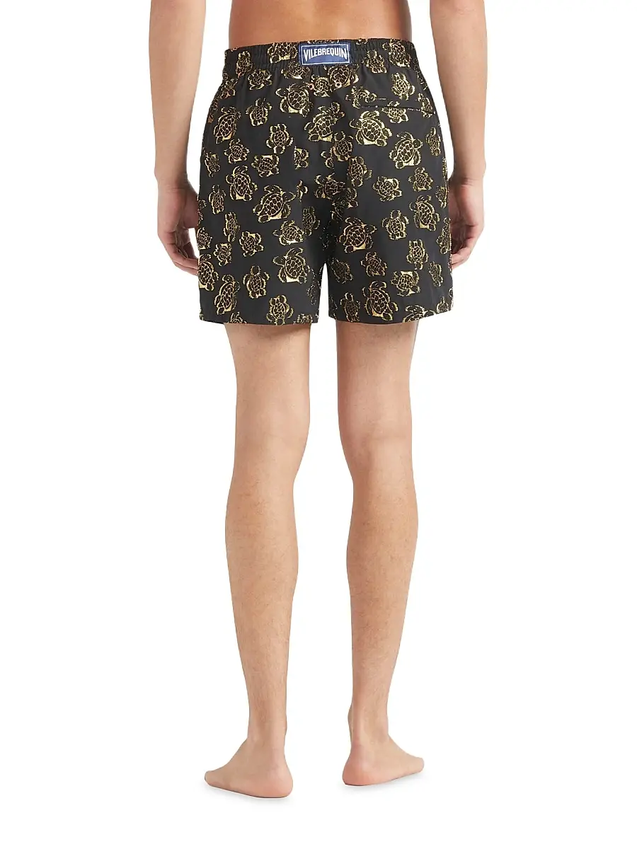 Vilebrequin Men's Metallic Jacquard Swim Shorts | Thumbnail 4 Vilebrequin Men's Metallic Jacquard Swim Shorts | Thumbnail 4