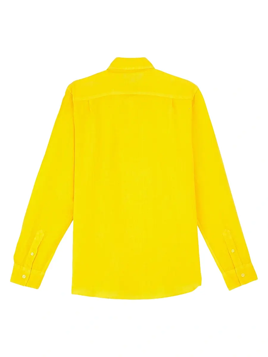 Vilebrequin Men's Long-Sleeve Linen Shirt | Thumbnail 3