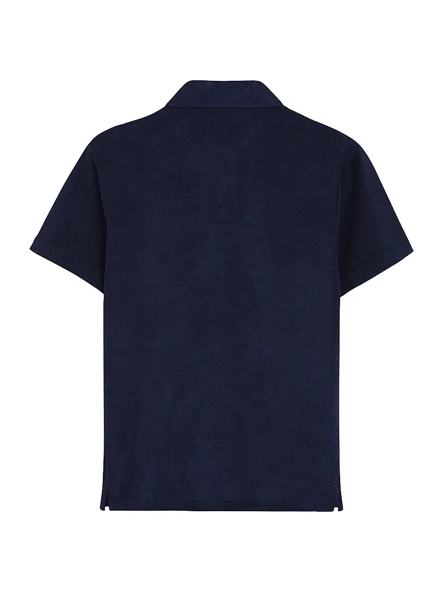 Vilebrequin Men's Organic Cotton Terry Polo Shirt | Thumbnail 2 Vilebrequin Men's Organic Cotton Terry Polo Shirt | Thumbnail 2