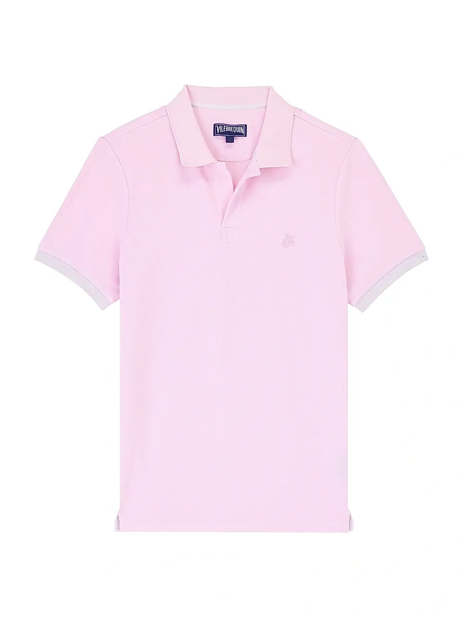 Vilebrequin Men's Cotton Polo Shirt - Guimauve | Image 1 Vilebrequin Men's Cotton Polo Shirt - Guimauve | Image 1