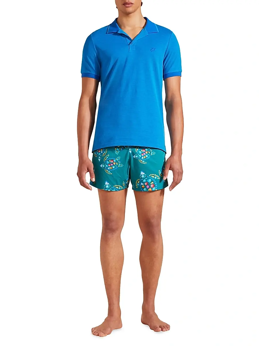 Vilebrequin Men's Cotton Polo Shirt | Thumbnail 3 Vilebrequin Men's Cotton Polo Shirt | Thumbnail 3