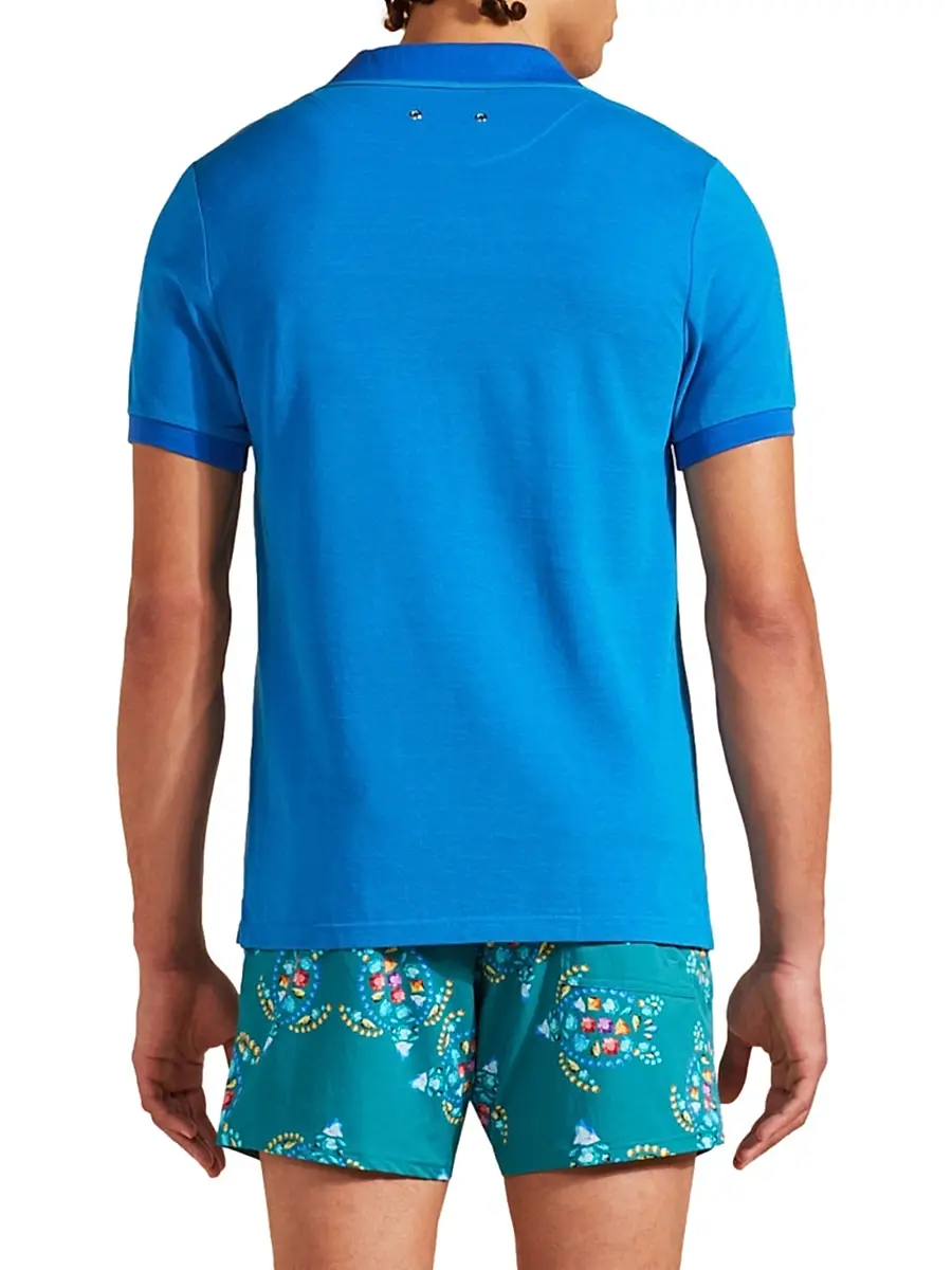 Vilebrequin Men's Cotton Polo Shirt | Thumbnail 4 Vilebrequin Men's Cotton Polo Shirt | Thumbnail 4