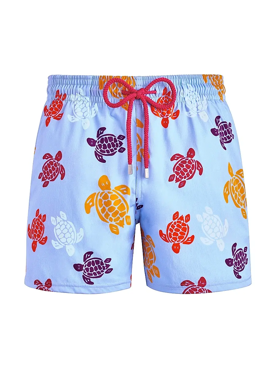 Vilebrequin Men's Multicolor Tortoise Swim Trunks | Image 1 Vilebrequin Men's Multicolor Tortoise Swim Trunks | Image 1