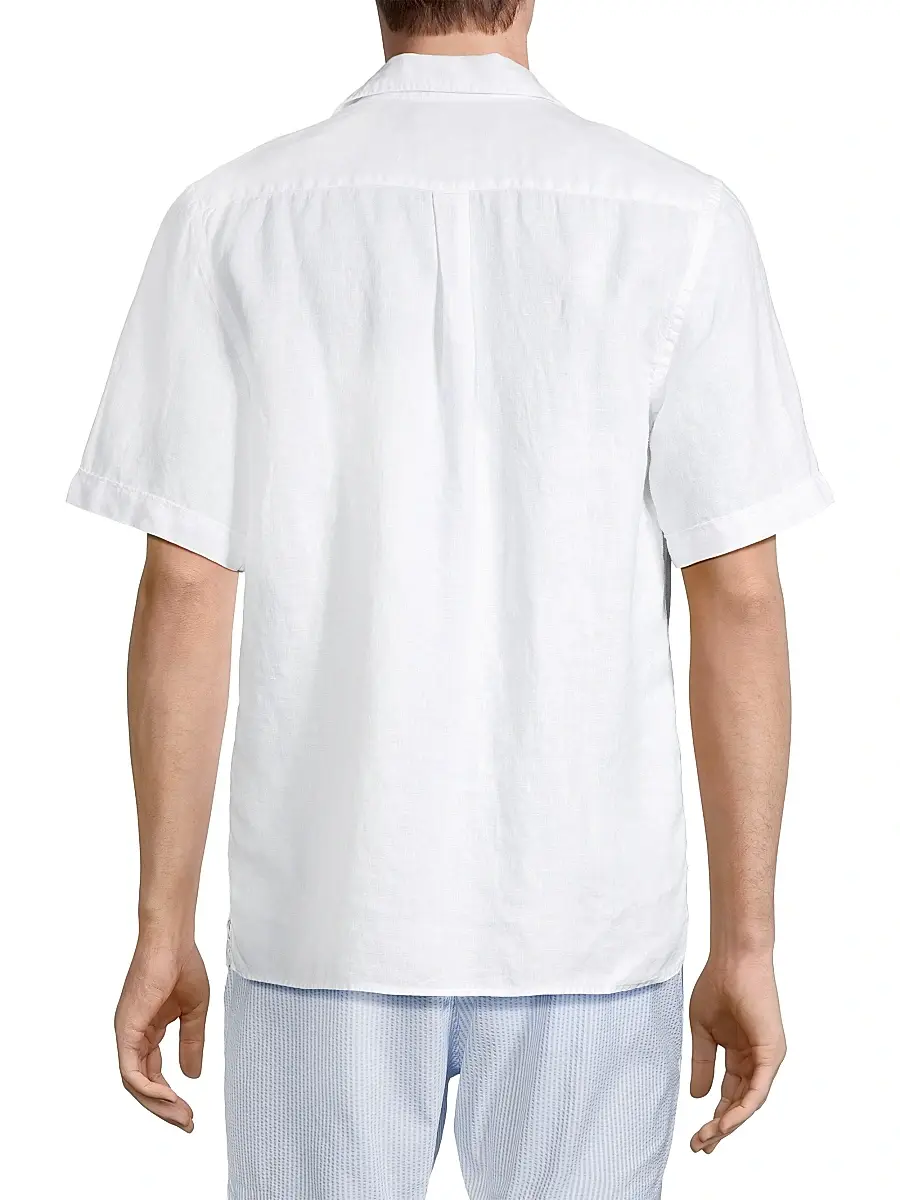 Vilebrequin Men's Charli Linen Shirt | Thumbnail 5 Vilebrequin Men's Charli Linen Shirt | Thumbnail 5
