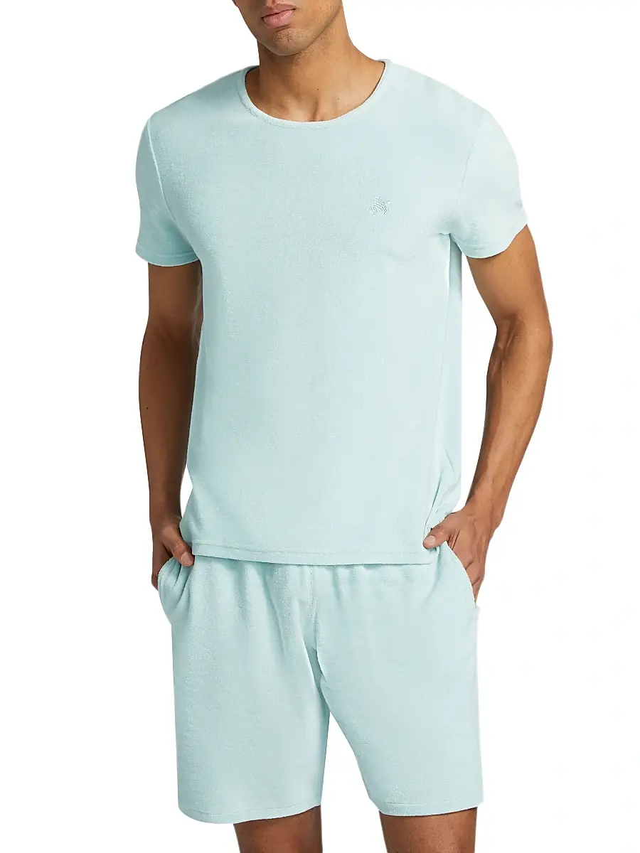 Vilebrequin Men's Cotton-Blend Crewneck T-Shirt | Thumbnail 3 Vilebrequin Men's Cotton-Blend Crewneck T-Shirt | Thumbnail 3