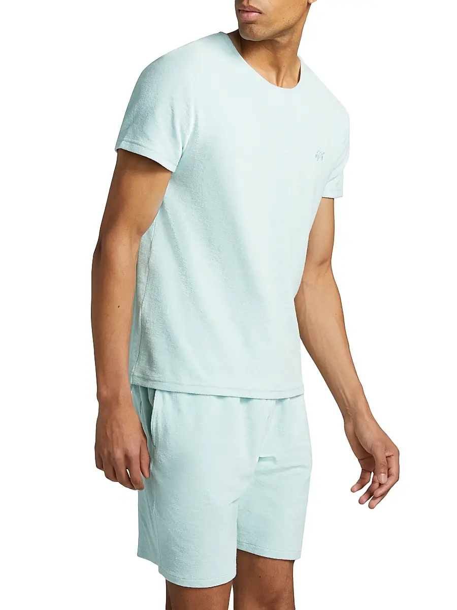 Vilebrequin Men's Cotton-Blend Crewneck T-Shirt | Thumbnail 4 Vilebrequin Men's Cotton-Blend Crewneck T-Shirt | Thumbnail 4
