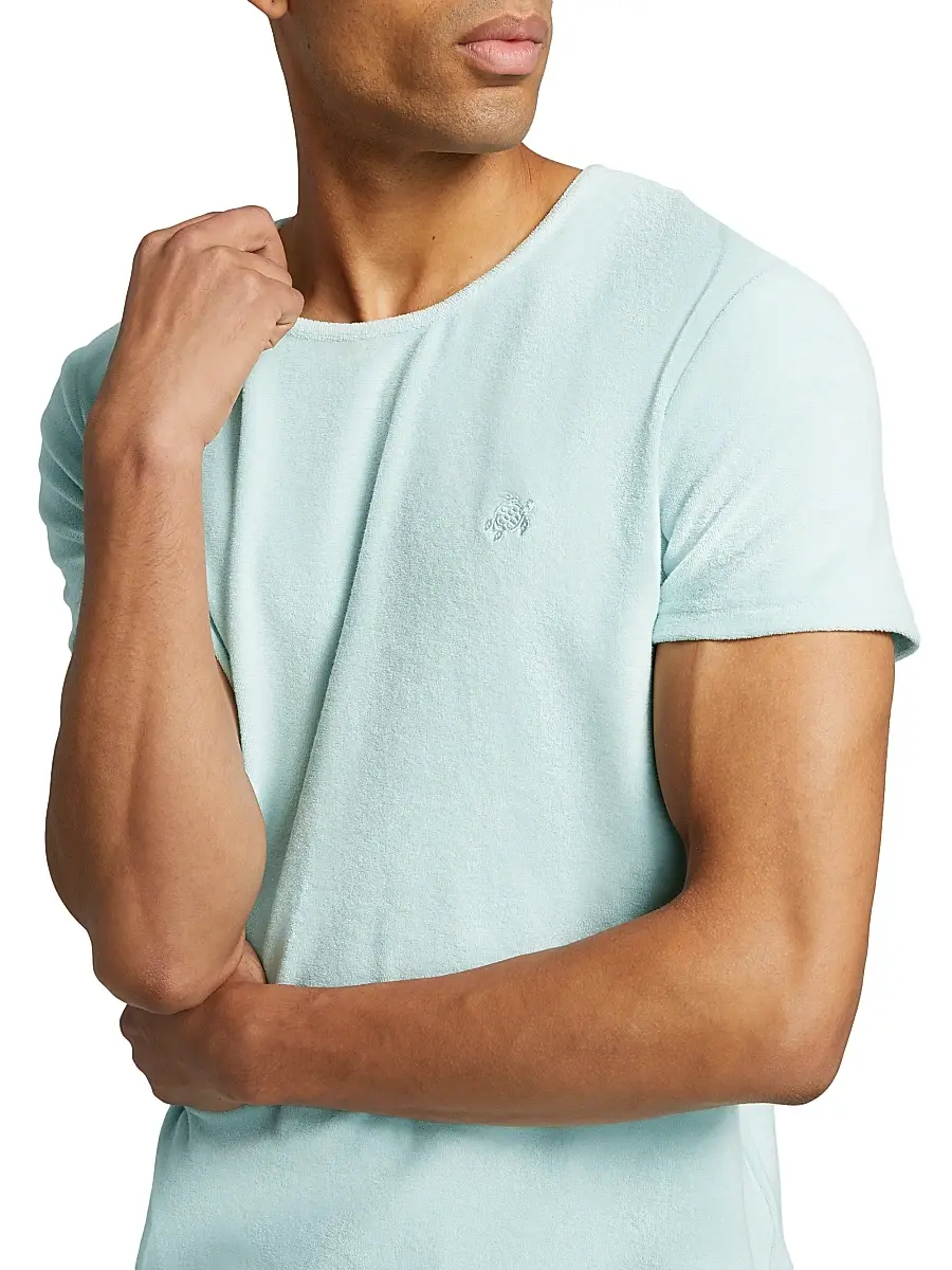 Vilebrequin Men's Cotton-Blend Crewneck T-Shirt | Thumbnail 6 Vilebrequin Men's Cotton-Blend Crewneck T-Shirt | Thumbnail 6