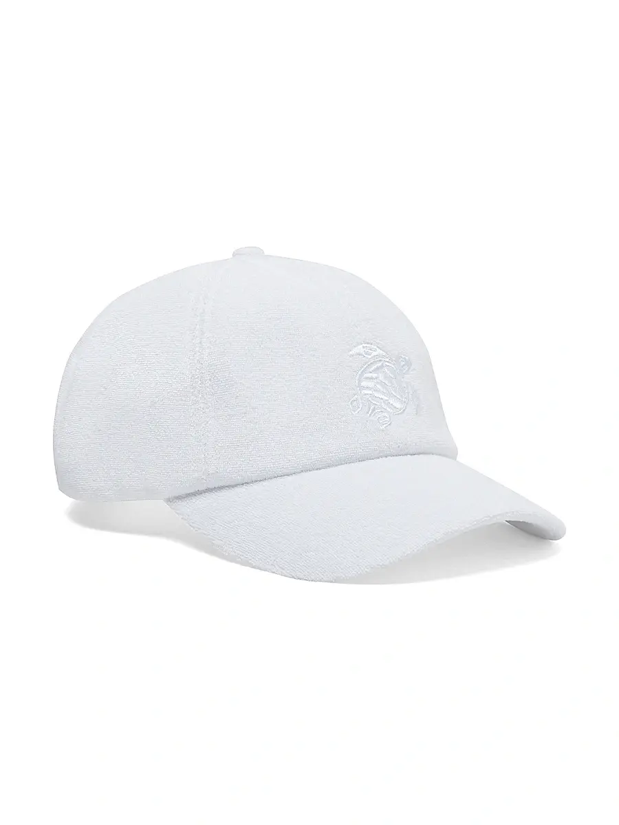 Vilebrequin Men's Terry Logo-Embroidered Baseball Cap - Blanc | Image 1 Vilebrequin Men's Terry Logo-Embroidered Baseball Cap - Blanc | Image 1