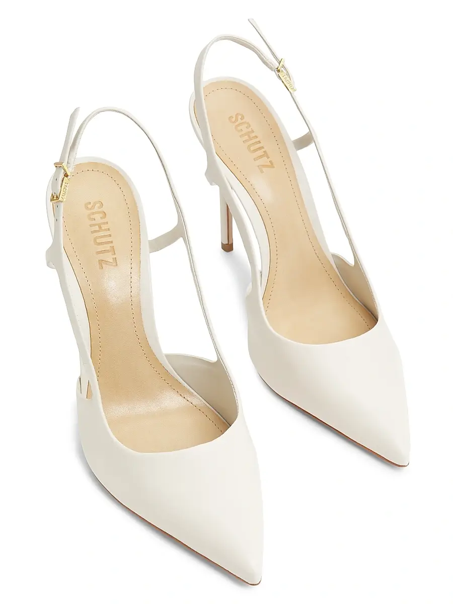 Schutz Women's Boris 110MM Leather Slingback Pumps | Thumbnail 4 Schutz Women's Boris 110MM Leather Slingback Pumps | Thumbnail 4