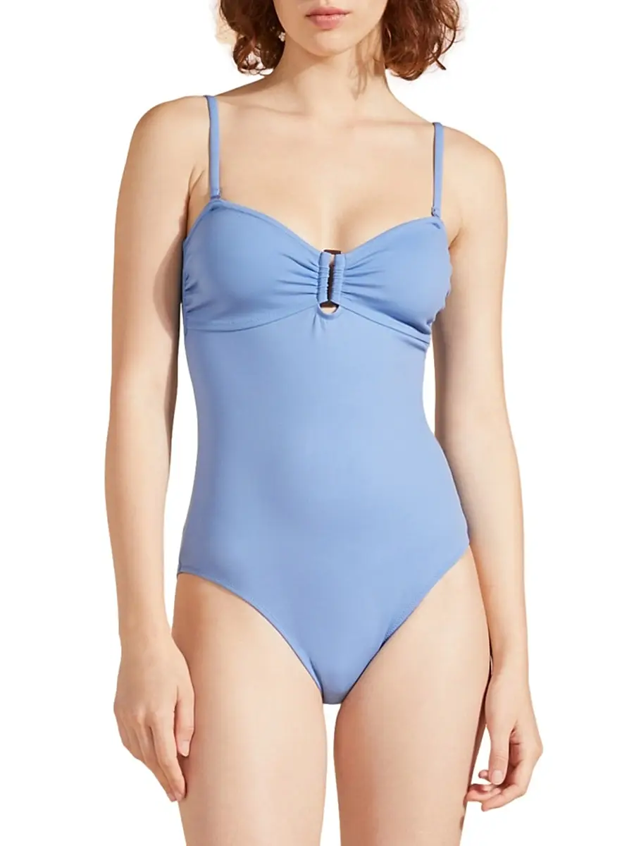 Vilebrequin Women's Solid Sculpt One-Piece Swimsuit | Thumbnail 4
