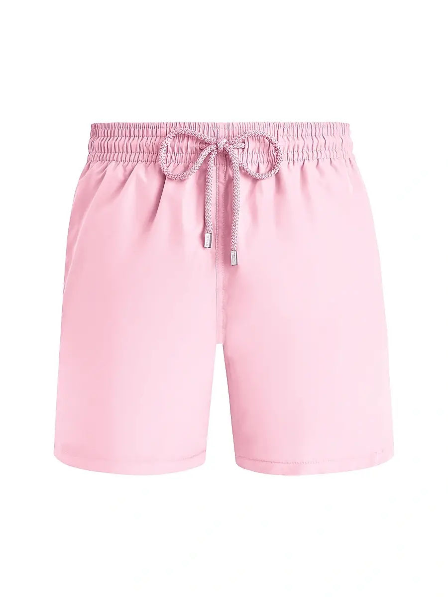 Vilebrequin Men's Moorea Drawstring Swim Shorts - Pink | Image 1 Vilebrequin Men's Moorea Drawstring Swim Shorts - Pink | Image 1