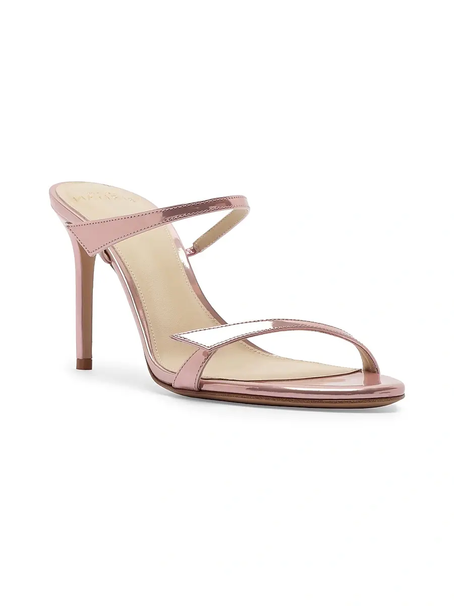 Alexandre Birman Women's Tita 85MM Metallic Leather Sandals | Thumbnail 2 Alexandre Birman Women's Tita 85MM Metallic Leather Sandals | Thumbnail 2