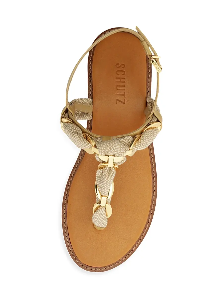 Schutz Women's Camellia Leather Slingback Sandals - Light Wood | Thumbnail 7 Schutz Women's Camellia Leather Slingback Sandals - Light Wood | Thumbnail 7