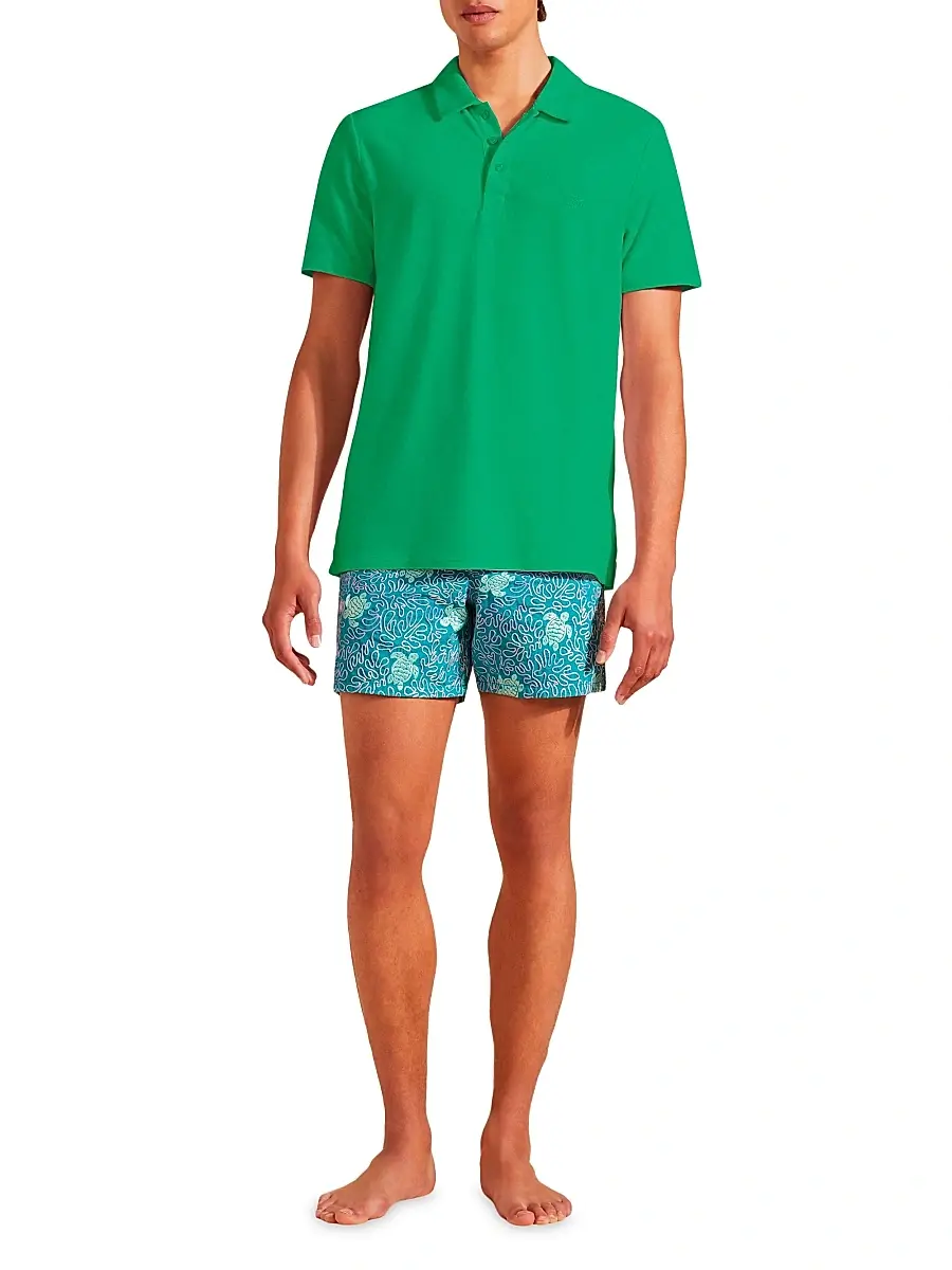 Vilebrequin Men's Terry Cloth Polo Shirt | Thumbnail 2 Vilebrequin Men's Terry Cloth Polo Shirt | Thumbnail 2