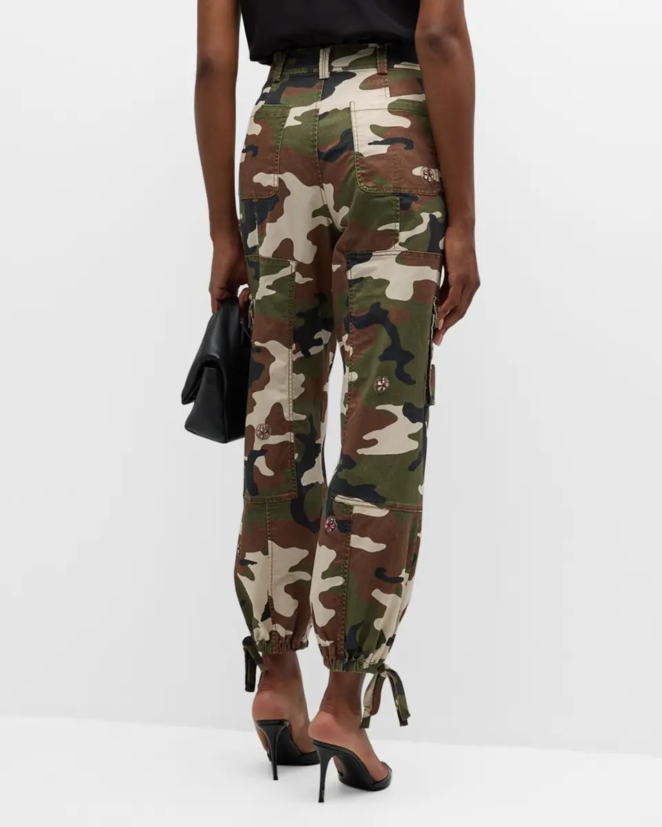 Cinq à Sept Love Camo Zola Embellished Twill Pants | Thumbnail 3 Cinq à Sept Love Camo Zola Embellished Twill Pants | Thumbnail 3