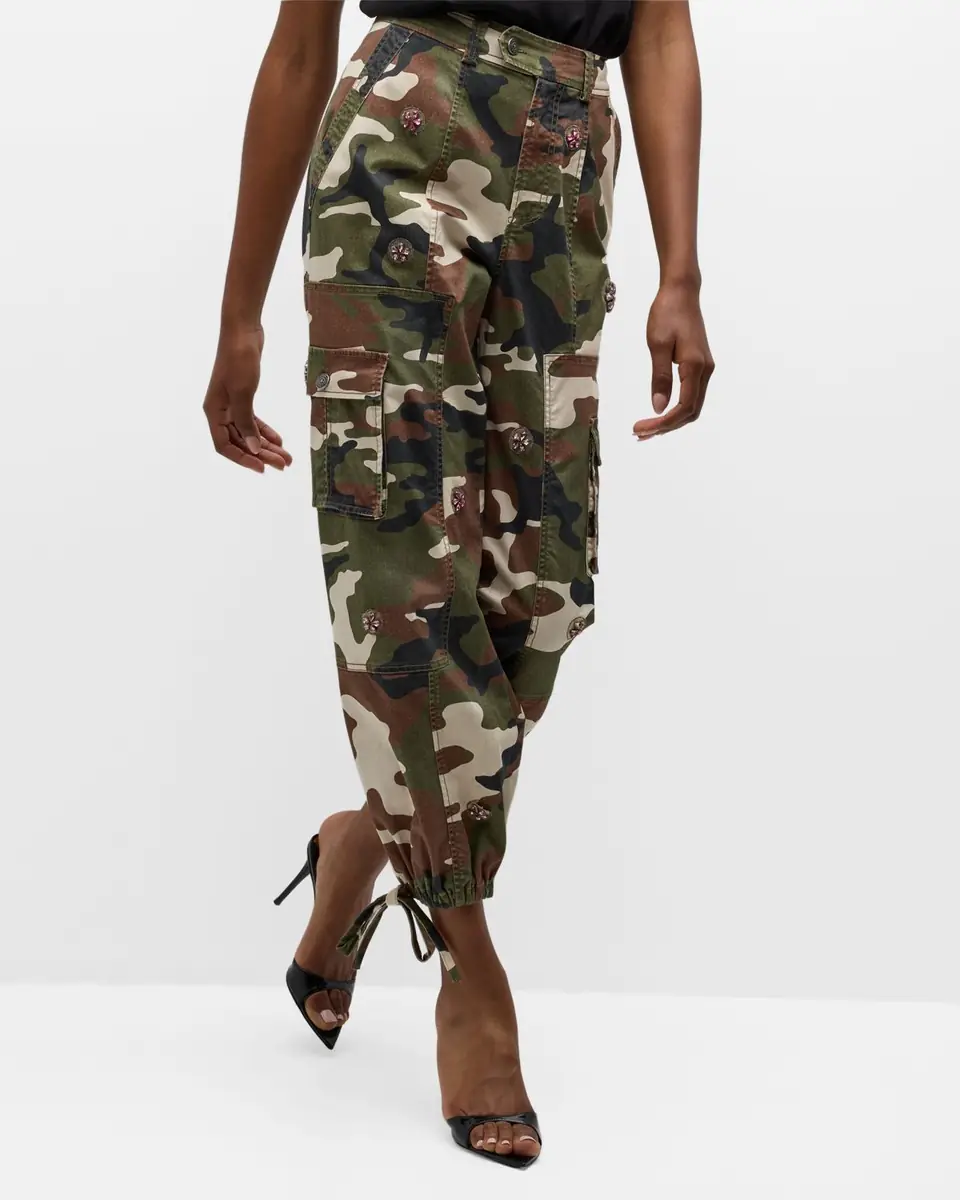 Cinq à Sept Love Camo Zola Embellished Twill Pants | Thumbnail 7 Cinq à Sept Love Camo Zola Embellished Twill Pants | Thumbnail 7