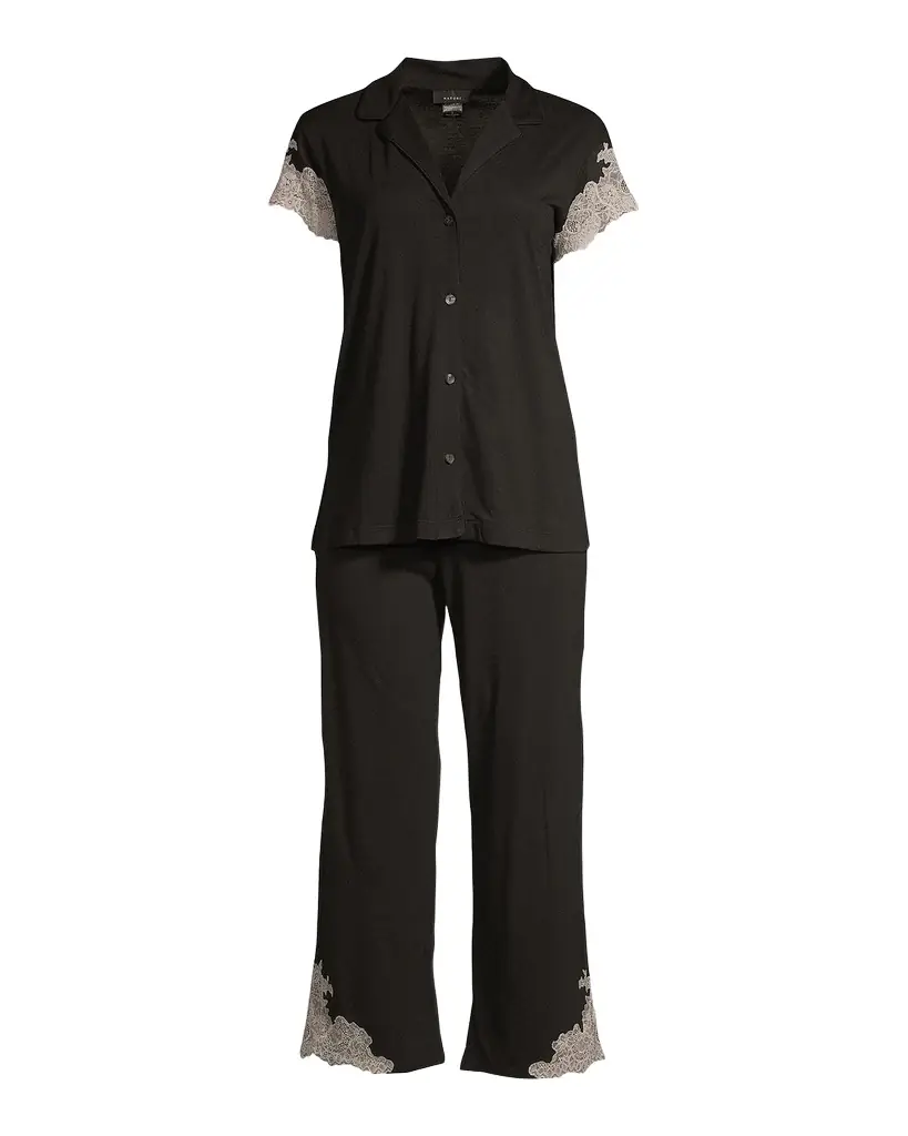 Natori Luxe Shangri-La Short-Sleeve Pajama Set | Image 1 Natori Luxe Shangri-La Short-Sleeve Pajama Set | Image 1