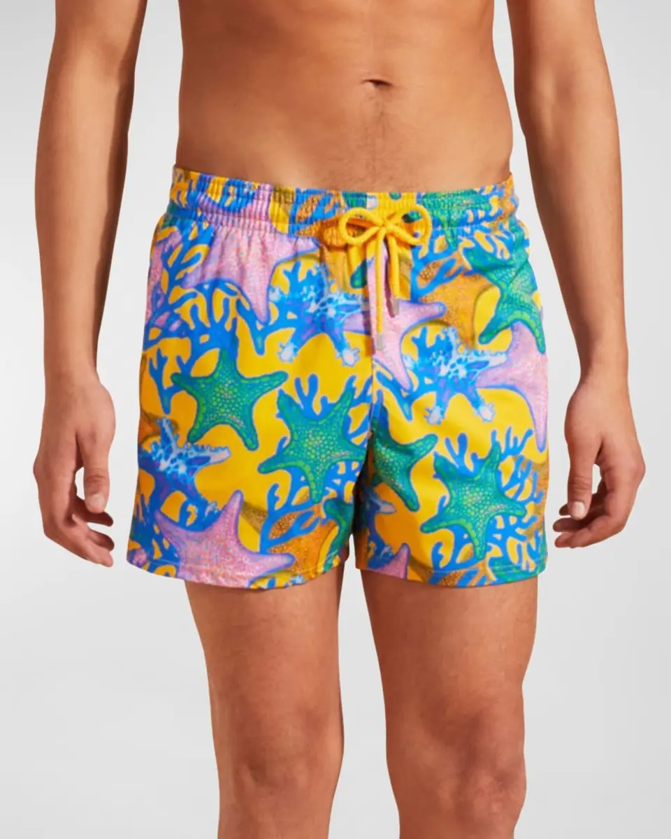 Vilebrequin Men's Glowed Star Swim Shorts | Thumbnail 2