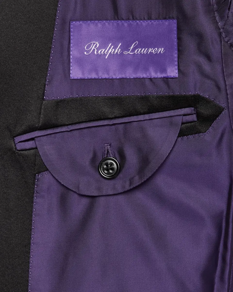 Ralph Lauren Purple Label Men's Gregory Hand-Tailored Wool Peak Tuxedo | Thumbnail 7