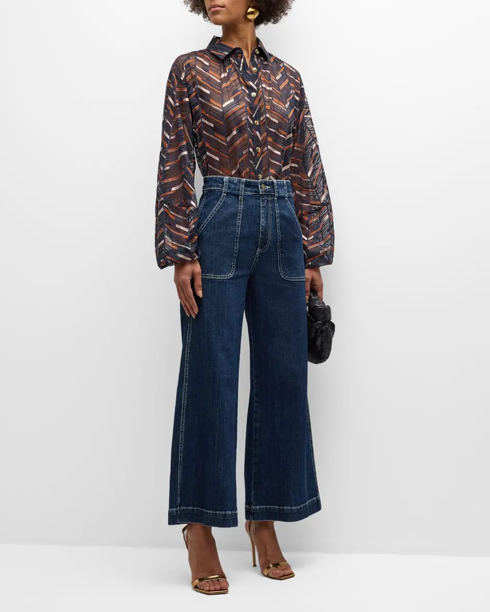 Ramy Brook Theodora Cropped Wide-Leg Jeans | Thumbnail 2 Ramy Brook Theodora Cropped Wide-Leg Jeans | Thumbnail 2