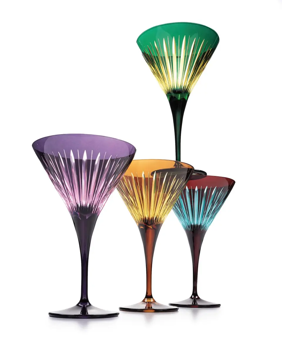 L'Objet Prism Martini Glasses, Set of 4 | Thumbnail 2 L'Objet Prism Martini Glasses, Set of 4 | Thumbnail 2