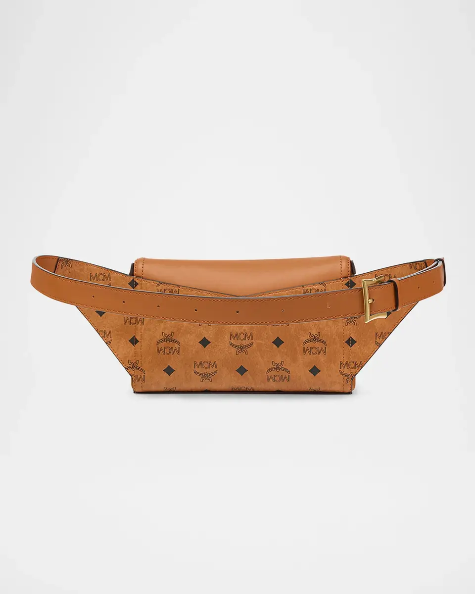 MCM Visetos Zip Faux Leather Shoulder Bag | Thumbnail 2 MCM Visetos Zip Faux Leather Shoulder Bag | Thumbnail 2
