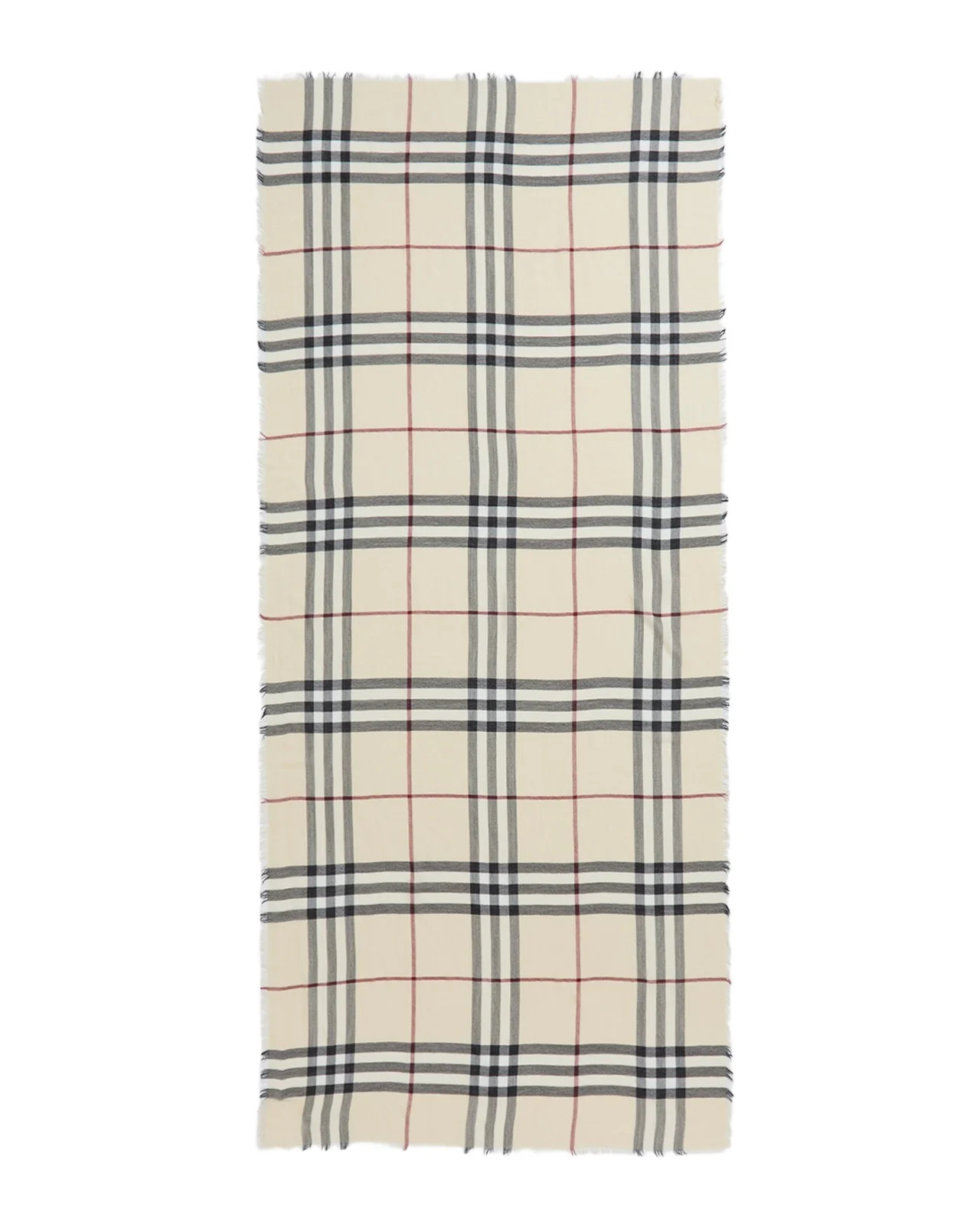 Giant Check Wool Scarf