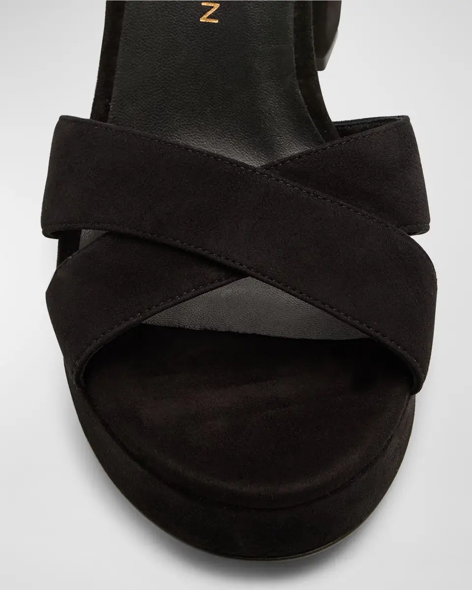 Stuart Weitzman Dayna Suede Crisscross Platform Sandals | Thumbnail 6 Stuart Weitzman Dayna Suede Crisscross Platform Sandals | Thumbnail 6