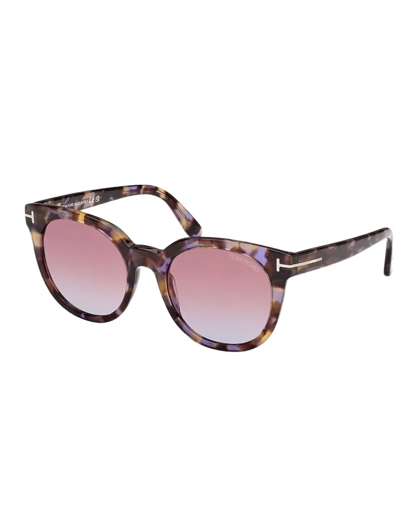 Tom Ford Moira Acetate Butterfly Sunglasses