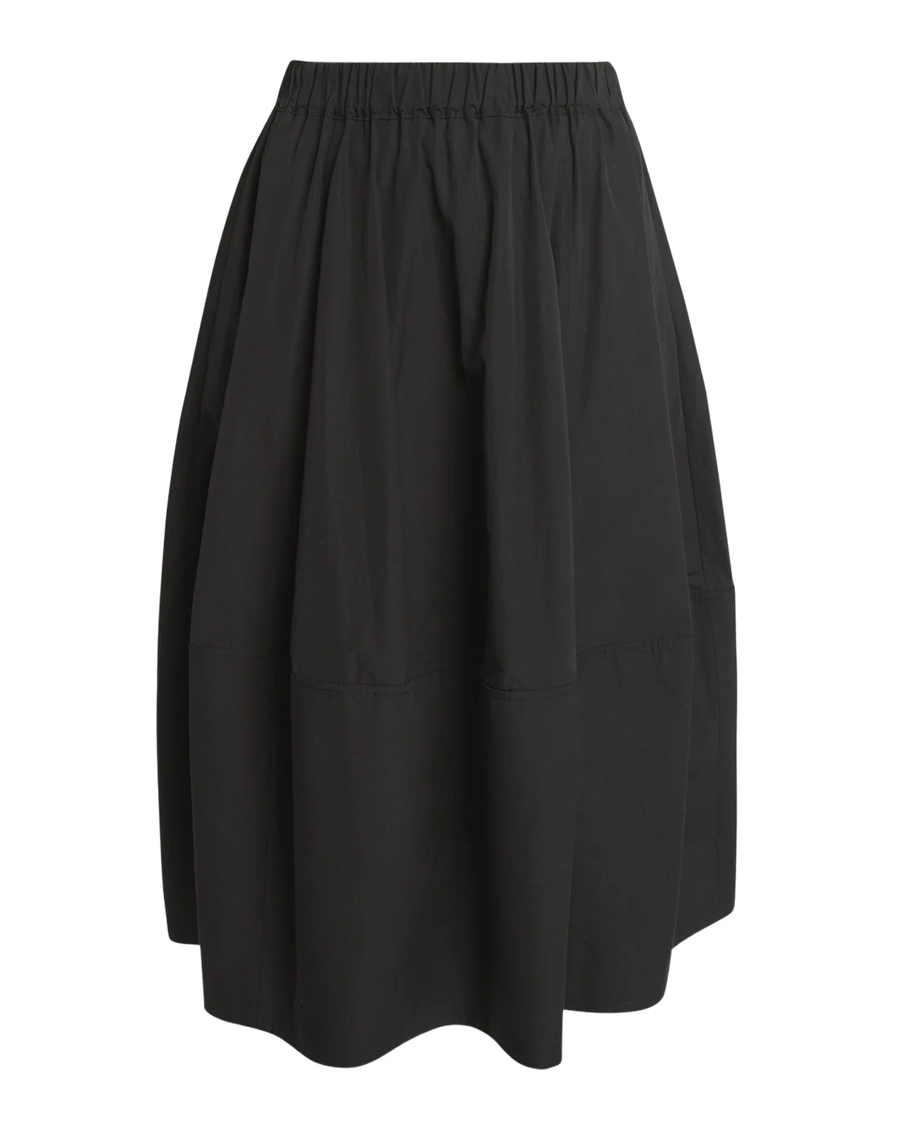 Cotton Midi Bubble Skirt