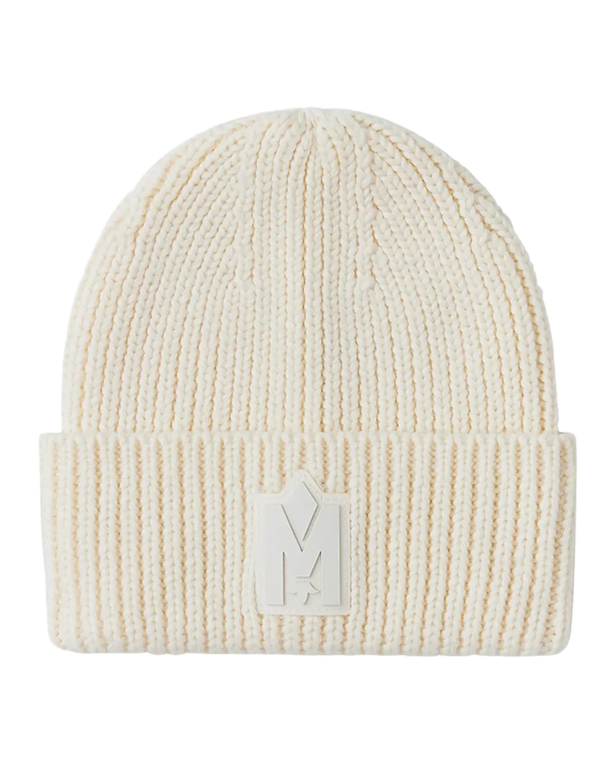 Mackage Men's M-Logo Patch Beanie Hat