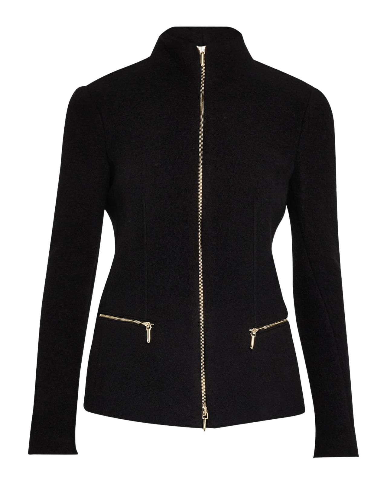 Cashmere-Blend Zip-Front Knit Jacket Cashmere-Blend Zip-Front Knit Jacket