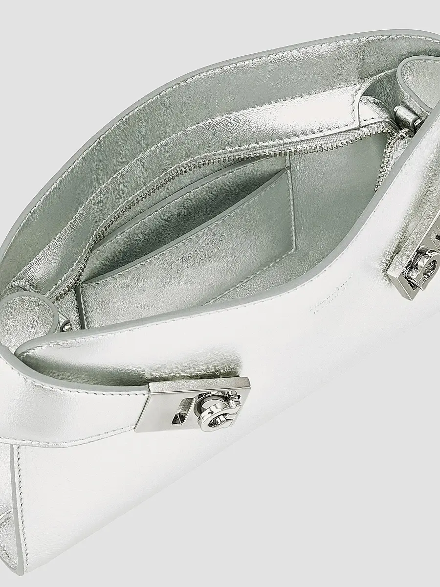 Ferragamo Women's Hug Metallic Leather Crossbody Bag | Thumbnail 6 Ferragamo Women's Hug Metallic Leather Crossbody Bag | Thumbnail 6