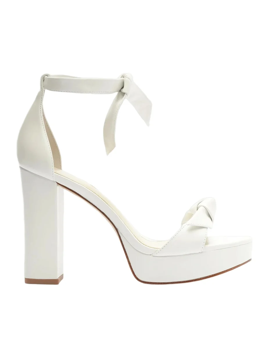 Alexandre Birman Women's Mabeleh 110MM Bow Leather Platform Sandals