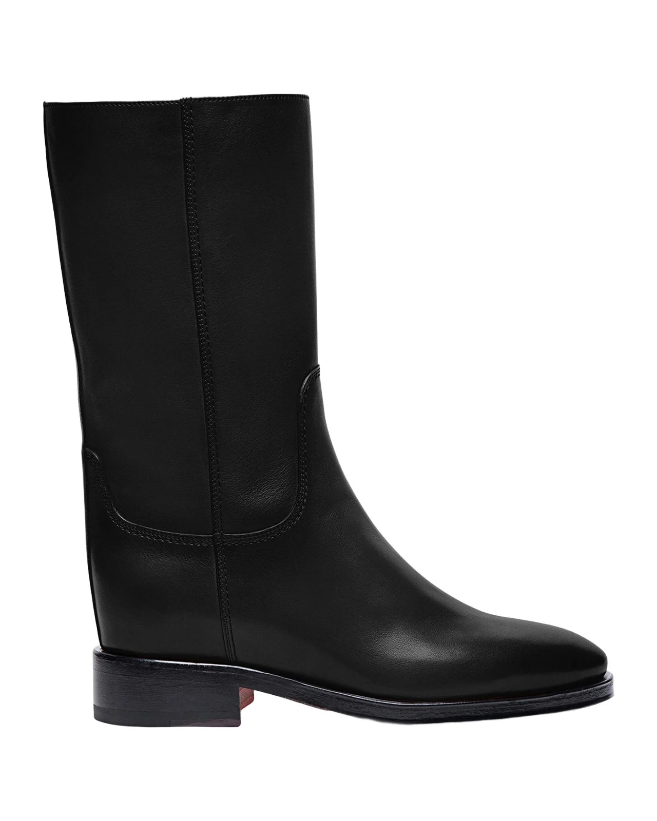 Fleeces Leather Mid Boots Fleeces Leather Mid Boots
