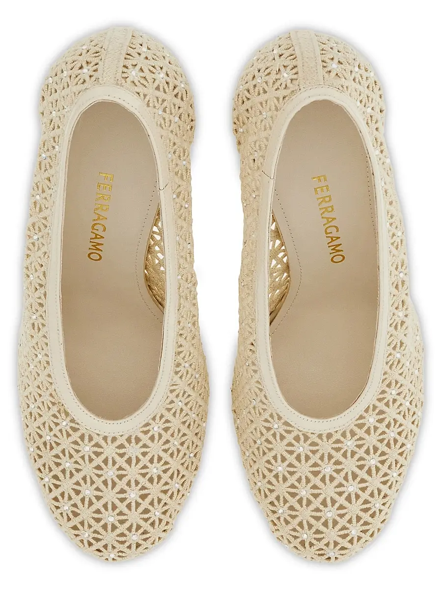 Ferragamo Women's Sol 95MM Lace Stiletto Pumps | Thumbnail 4 Ferragamo Women's Sol 95MM Lace Stiletto Pumps | Thumbnail 4