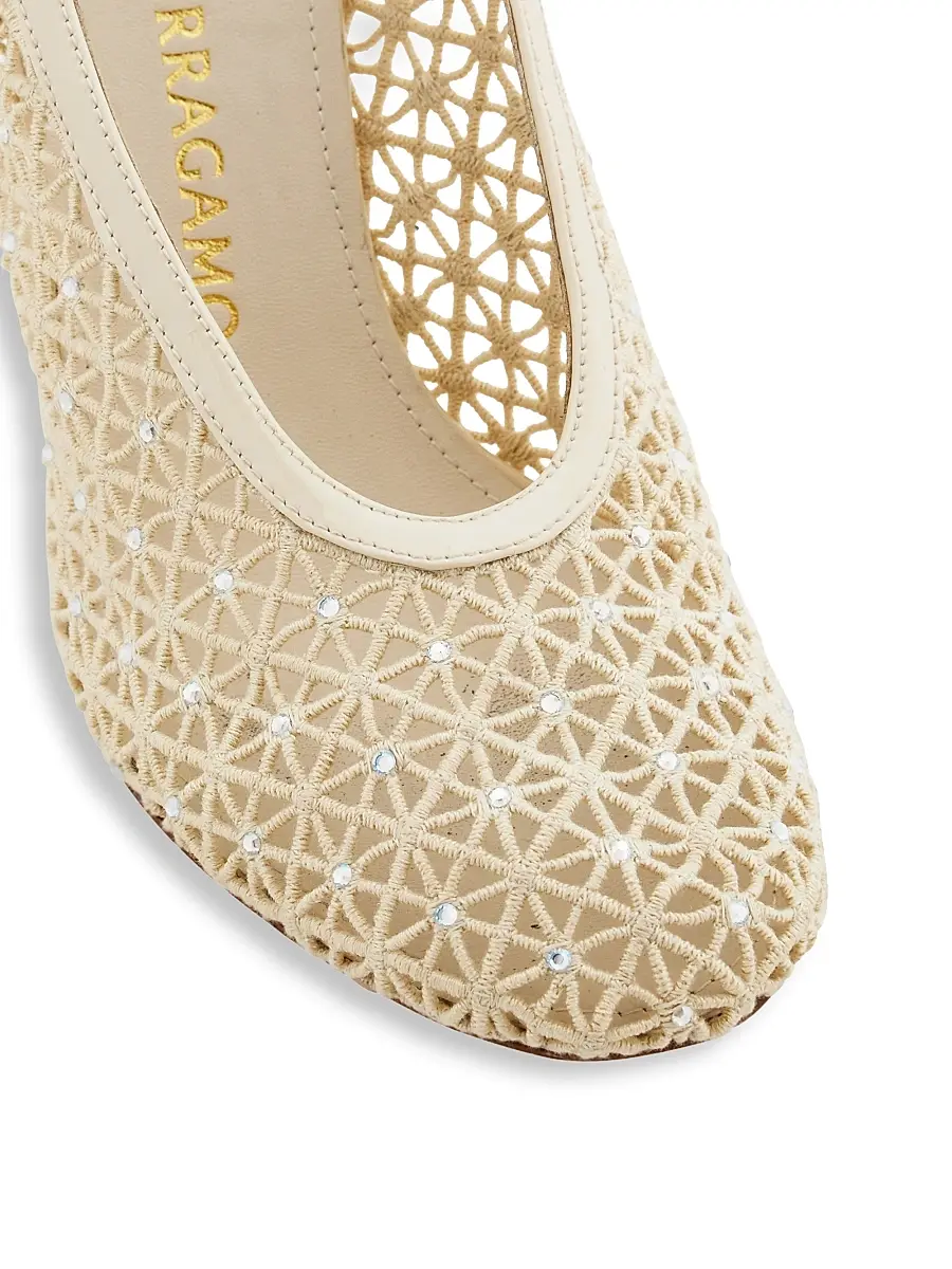 Ferragamo Women's Sol 95MM Lace Stiletto Pumps | Thumbnail 5 Ferragamo Women's Sol 95MM Lace Stiletto Pumps | Thumbnail 5