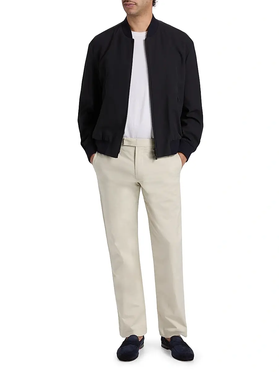 Giorgio Armani Men's Cotton-Blend Bomber Jacket | Thumbnail 2 Giorgio Armani Men's Cotton-Blend Bomber Jacket | Thumbnail 2