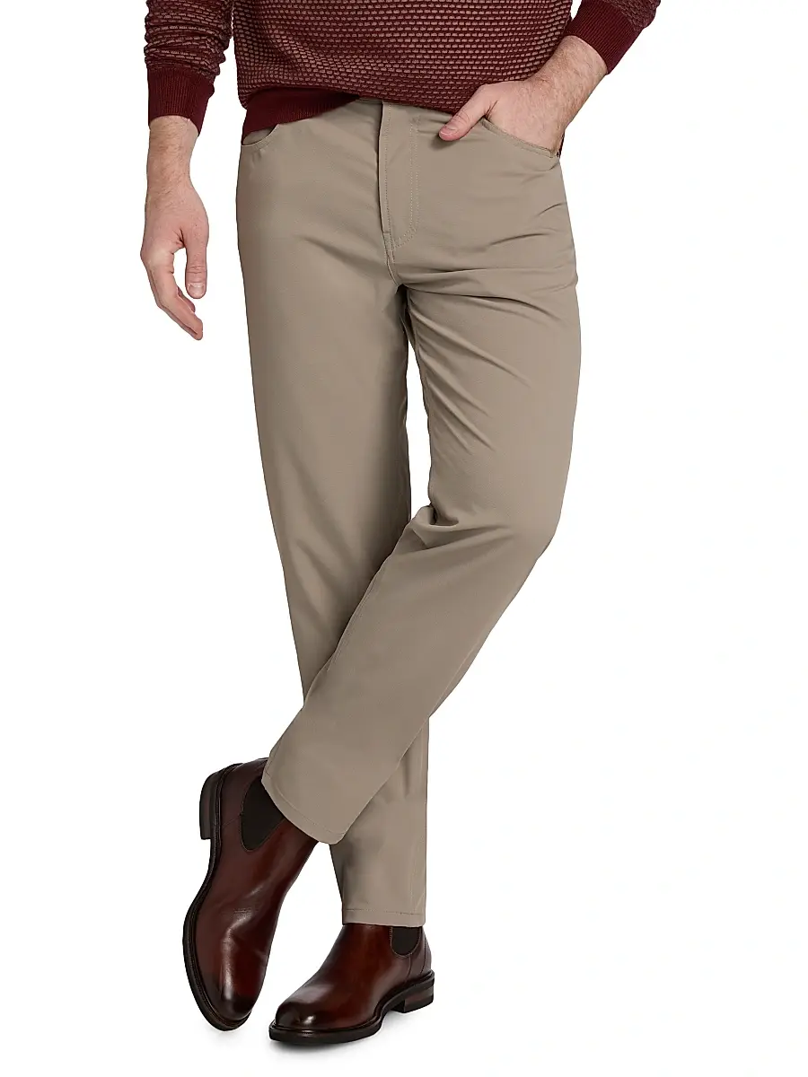 Emporio Armani Men's Stretch Tech Five-Pocket Pants | Thumbnail 3 Emporio Armani Men's Stretch Tech Five-Pocket Pants | Thumbnail 3