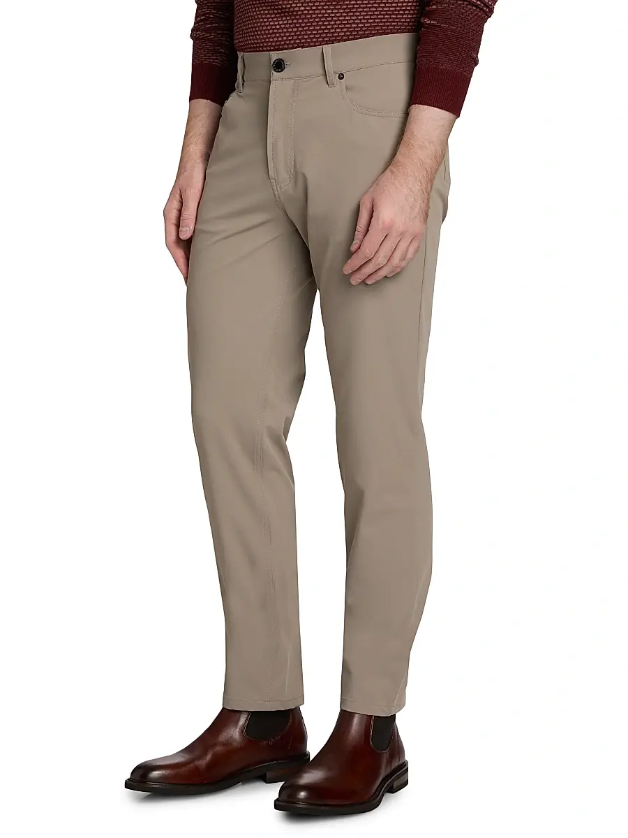 Emporio Armani Men's Stretch Tech Five-Pocket Pants | Thumbnail 4 Emporio Armani Men's Stretch Tech Five-Pocket Pants | Thumbnail 4