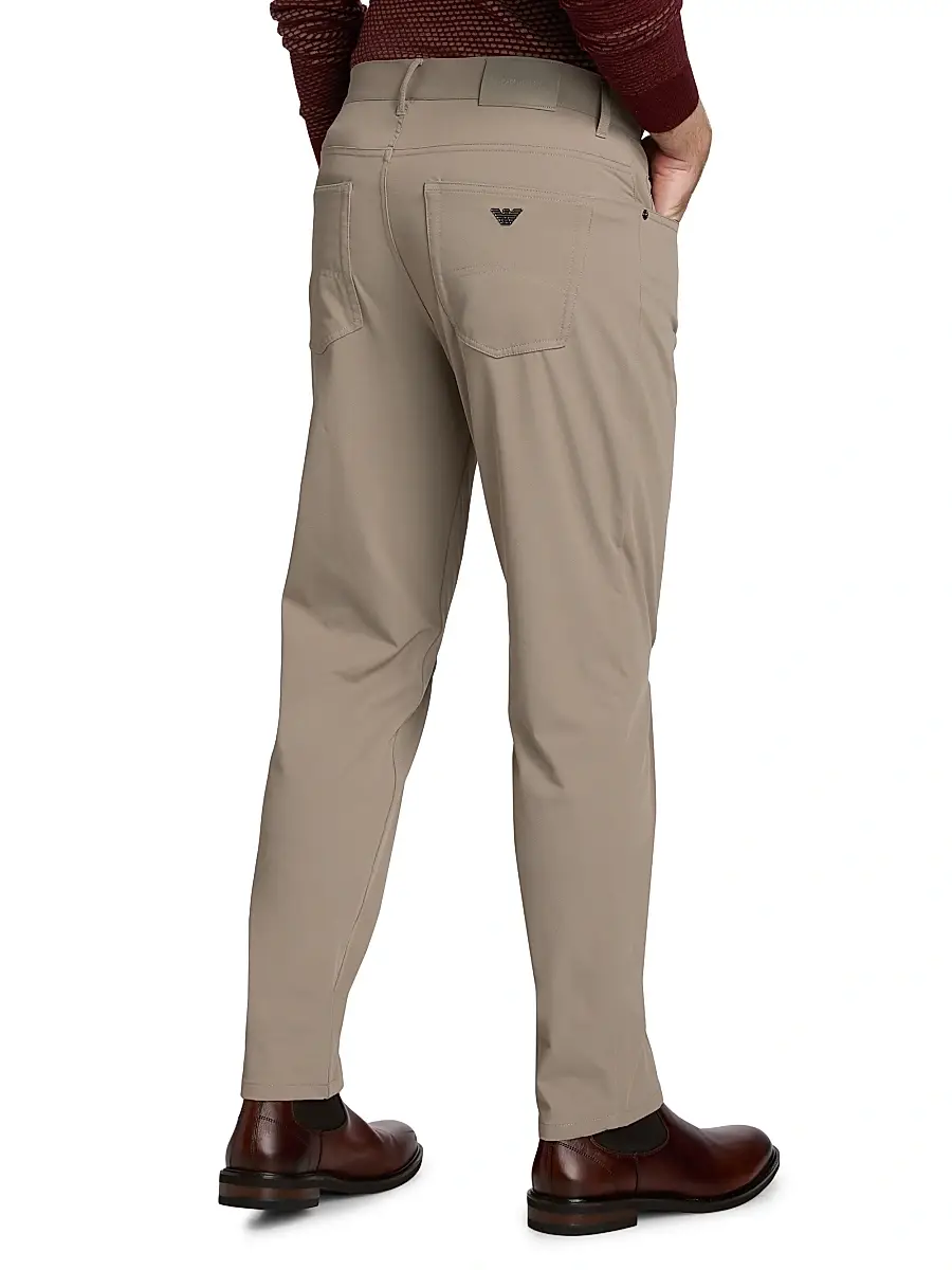Emporio Armani Men's Stretch Tech Five-Pocket Pants | Thumbnail 5 Emporio Armani Men's Stretch Tech Five-Pocket Pants | Thumbnail 5